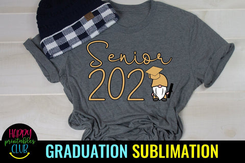 Senior 2021 Gnome Sublimation- Sublimation Graduation Gnome Sublimation Happy Printables Club 