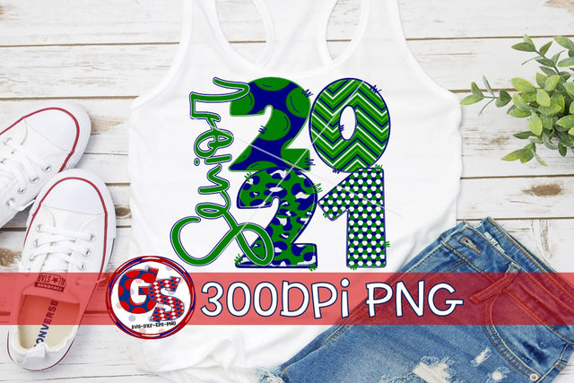 Senior 2021 Green Navy White PNG for Sublimation Sublimation Greedy Stitches 