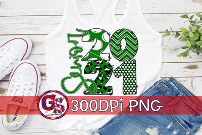 Senior 2021 Green White Black PNG for Sublimation Sublimation Greedy Stitches 