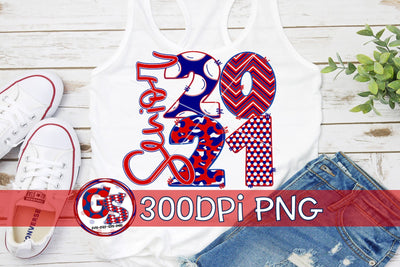 Senior 2021 Red Navy White PNG for Sublimation Sublimation Greedy Stitches 