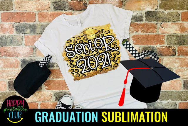 Senior 2021 Sublimation- Graduation Sublimation PNG Sublimation Happy Printables Club 