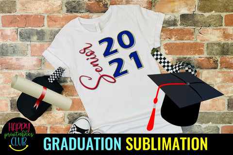Senior 2021 Sublimation- Graduation Sublimation PNG Sublimation Happy Printables Club 