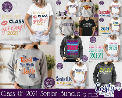 Senior 2021 SVG Bundle, Class Of 2021 Svg Senior Grad Bundle SVG Crafty Mama Studios 