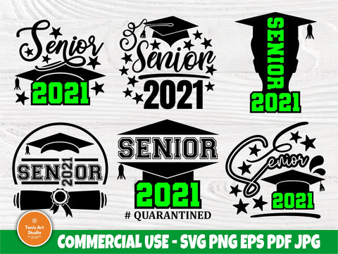 Senior 2021 SVG Bundle, Graduation Svg, Shirts Svg SVG TonisArtStudio 