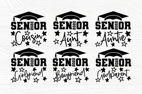 Senior 2022 SVG Bundle, Graduation Svg, Png, Dxf, Senior Mom Svg, Senior Dad Svg, Graduation Bundle, Class of 2022 Svg, Cricut Svg Files SVG TonisArtStudio 