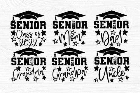 Senior 2022 SVG Bundle, Graduation Svg, Png, Dxf, Senior Mom Svg, Senior Dad Svg, Graduation Bundle, Class of 2022 Svg, Cricut Svg Files SVG TonisArtStudio 