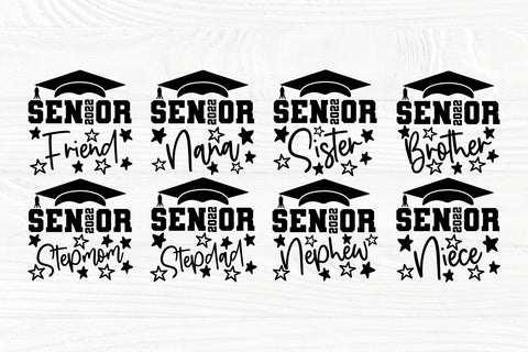 Senior 2022 SVG Bundle, Graduation Svg, Png, Dxf, Senior Mom Svg, Senior Dad Svg, Graduation Bundle, Class of 2022 Svg, Cricut Svg Files SVG TonisArtStudio 