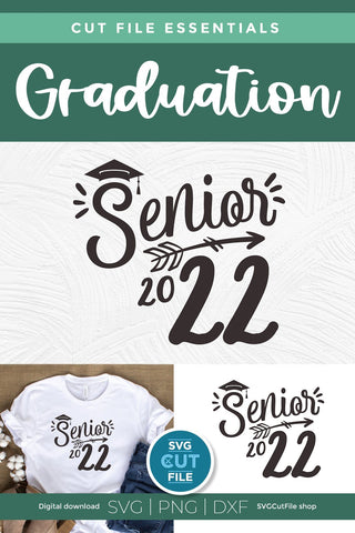 Senior 2022 svg, Class of 2022 svg, 2022 grad svg, 2022 graduation svg, high school seniors, college graduate svg, 2022 seniors, senioritis SVG SVG Cut File 