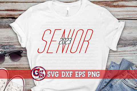 Senior 2023 Bundle SVG DXF EPS PNG SVG Greedy Stitches 