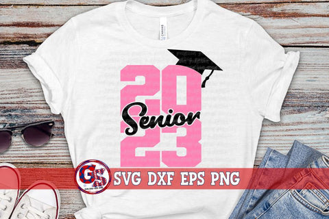 Senior 2023 Bundle SVG DXF EPS PNG SVG Greedy Stitches 