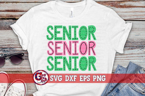 Senior 2023 Bundle SVG DXF EPS PNG SVG Greedy Stitches 