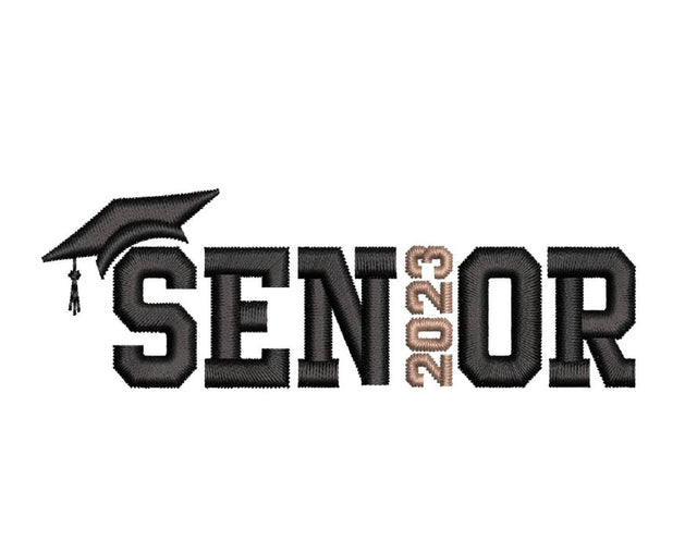 Senior 2023 Embroidery Design, Graduation Embroidery File, 4 sizes, Instant download Embroidery/Applique DESIGNS Nino Nadaraia 