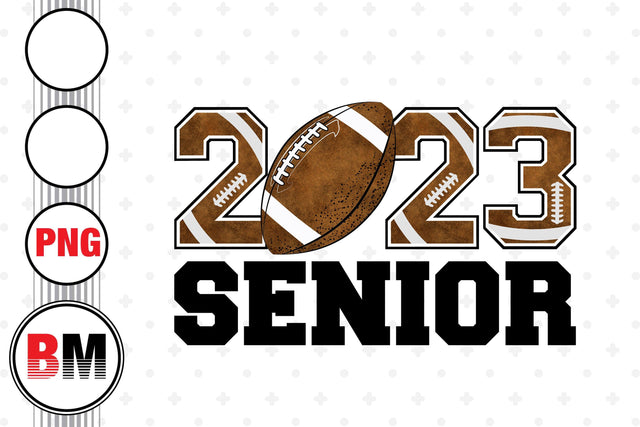 Senior 2023 Football Leopard PNG Files Sublimation BMDesign 