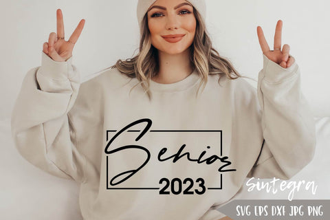 Senior 2023 Graduate SVG Cut File Free For Commercial Use SVG Sintegra 