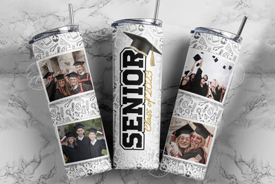 Senior 2023 Photo Tumbler, Graduation 2023 Tumbler, Add Your Own Photo, Senior 2023 Tumbler, 20oz Skinny Tumbler, Graduation Wrap, Digital Sublimation Syre Digital Creations 