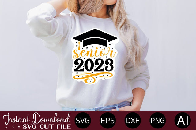 Senior 2023 Sticker design SVG designmaster24 