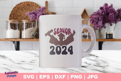 Senior 2024 Graduate Silhouette SVG, Vector File, Cut File SVG Sublimatiz Designs 