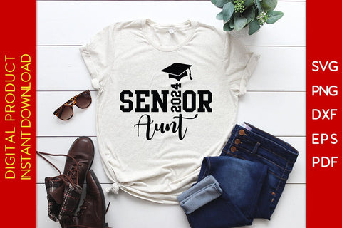 Senior Aunt 2024 SVG PNG PDF Cut File SVG Creativedesigntee 