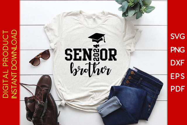 Senior Brother 2024 SVG PNG PDF Cut File SVG Creativedesigntee 