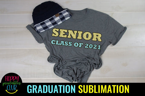 Senior Class of 2021 Sublimation- Graduation Sublimation PNG Sublimation Happy Printables Club 
