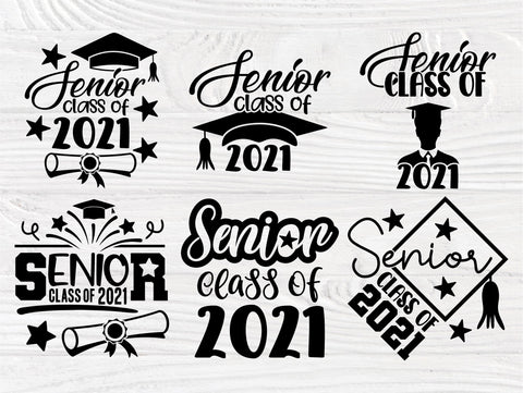 Senior Class of 2021 SVG Bundle, Graduation Svg SVG TonisArtStudio 