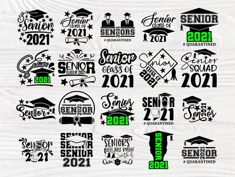Senior Class of 2021 SVG Bundle, Graduation Svg SVG TonisArtStudio 