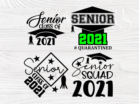 Senior Class of 2021 SVG Bundle, Graduation Svg SVG TonisArtStudio 