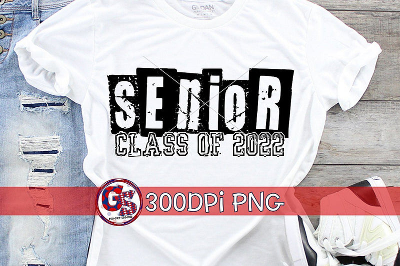 Senior Class of 2022 News Paper Cut Out PNG for Sublimation - So Fontsy