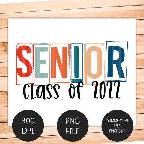 Senior Class of 2022 Sublimation Digital Design Sublimation Coffee and Chaos 