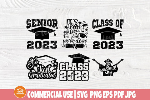 Senior Class of 2023 SVG PNG - Graduation Svg Bundle - Instant Download - Cricut - Silhouette SVG TonisArtStudio 