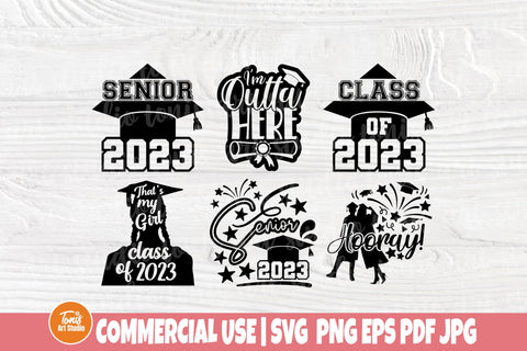Senior Class of 2023 SVG PNG - Graduation Svg Bundle - Instant Download - Cricut - Silhouette SVG TonisArtStudio 