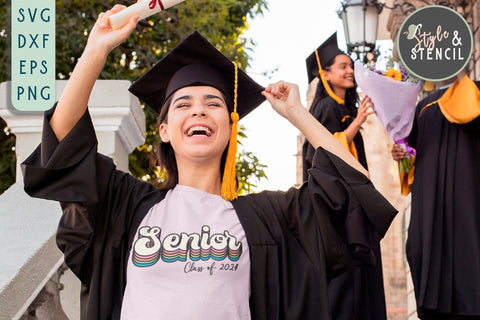 Senior | Class of 2024 | Graduate SVG Style and Stencil 