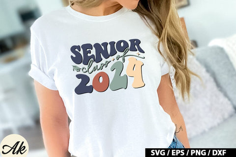 Senior class of 2024 Retro SVG SVG akazaddesign 