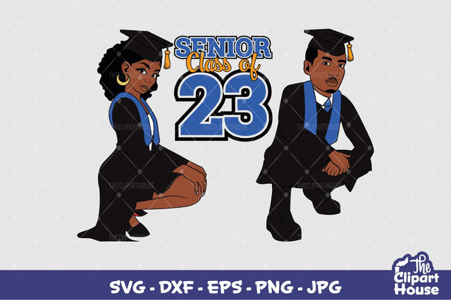 Senior Class of 23 Man And Woman SVG The Clipart House 
