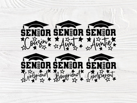 Senior Family 2023 SVG Bundle, Graduation Cut Files, Proud Graduate SVG TonisArtStudio 