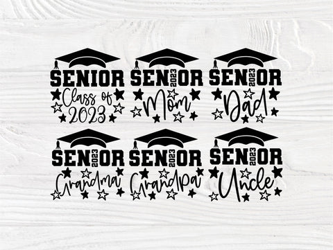 Senior Family 2023 SVG Bundle, Graduation Cut Files, Proud Graduate SVG TonisArtStudio 
