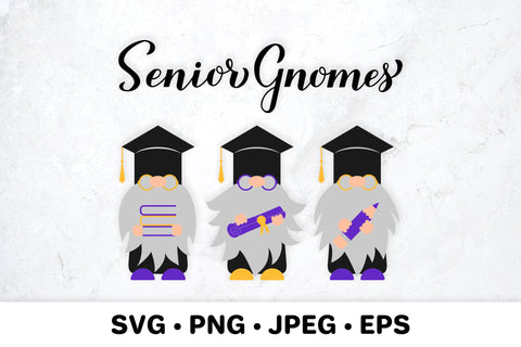Senior gnomes SVG. Graduation gnomes. Funny grad quote SVG LaBelezoka 