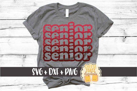 Senior - Graduation Stack SVG PNG DXF Cut Files SVG Cheese Toast Digitals 