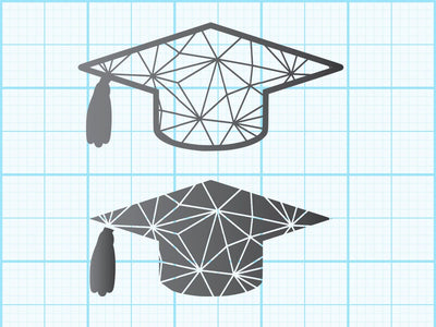 Senior Hat Geomatical Print SVG Johan Ru designs 