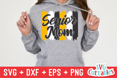 Senior Mom Brush Strokes | Graduation SVG Svg Cuttables 
