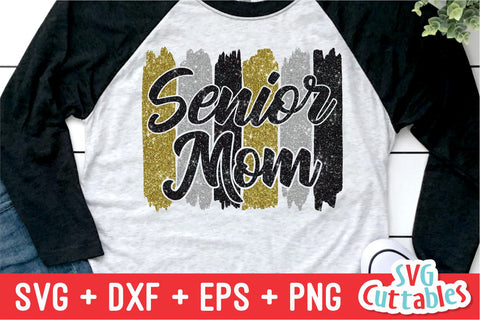 Senior Mom Brush Strokes | Graduation SVG Svg Cuttables 