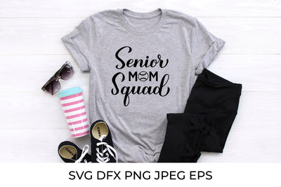 Senior mom squad. Baseball mom. Sports mom. SVG LaBelezoka 