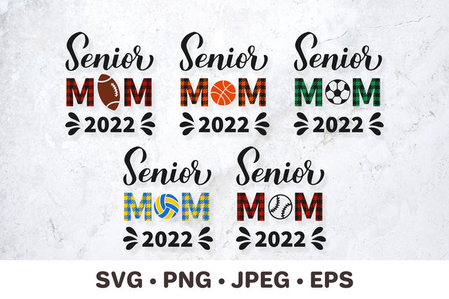 Senior mom squad SVG bundle. Sports mom 2022 SVG LaBelezoka 