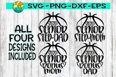 Senior - Step - Bonus -Mom - Dad - Basketball 2020 - SVG - DXF - EPS - PNG SVG On the Beach Boutique 
