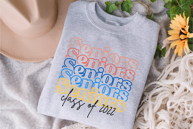 Seniors class of 2022 Vintage Svg Design Cut File for Cricut | T-Shirt Design Svg Jpg Eps Pdf Png SVG Fauz 