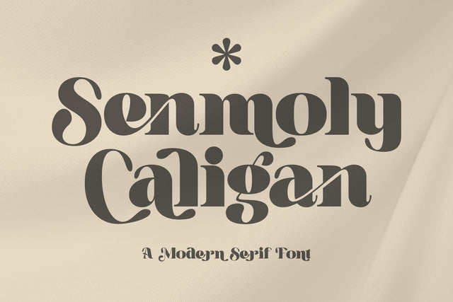 Senmoly Caligan Typeface Font Storytype Studio 