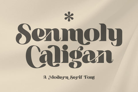 Senmoly Caligan Typeface Font Storytype Studio 
