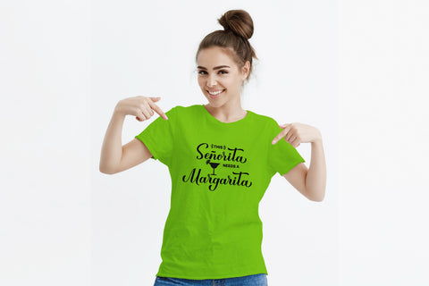 Senorita needs a margarita SVG. Funny alcohol quote SVG LaBelezoka 