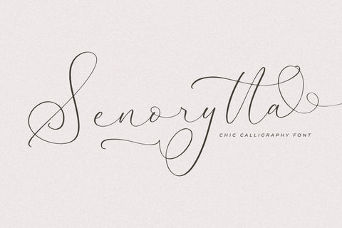 Senorytta Chic Calligraphy Font Font Storytype Studio 