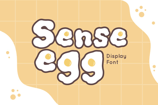 Sense Egg - Display Font Font Attype studio 